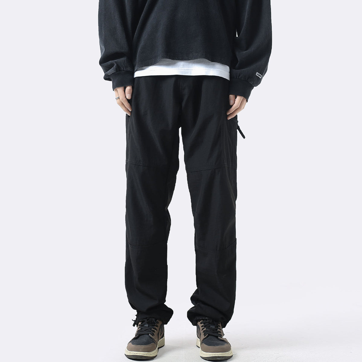 calça cargo unisex fina estilo americano high street trendy marca casual solto grande tamanho solta