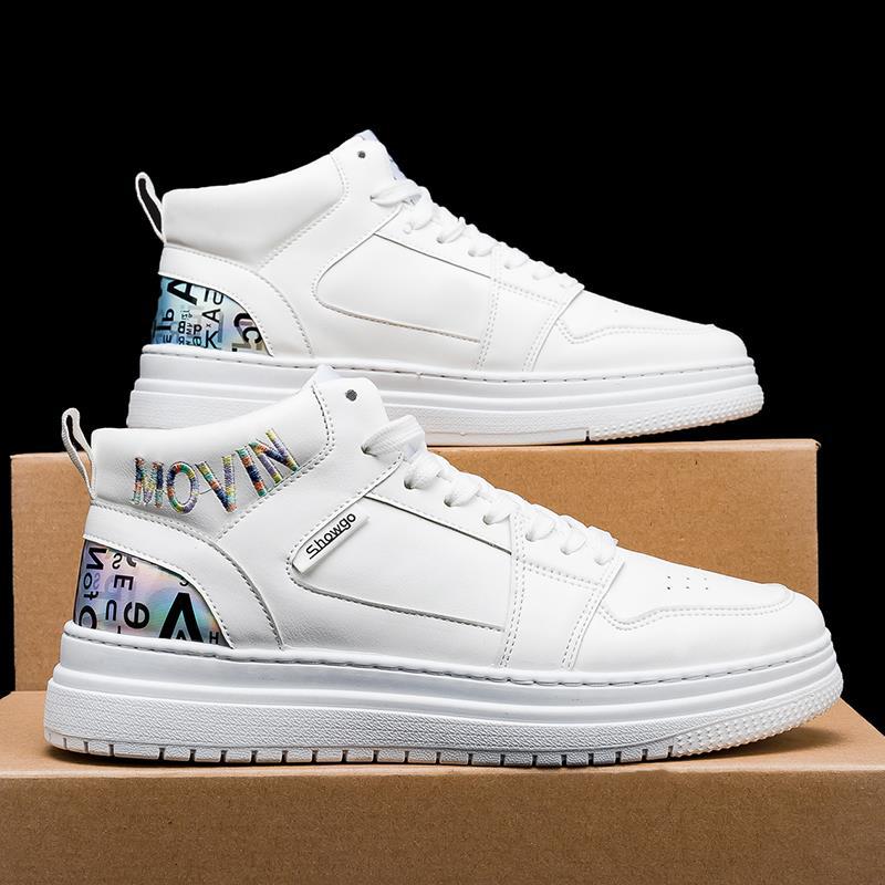 tênis esportivos de cano alto estilo high street com sola grossa