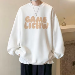 moletom largo com estampa ''game lichw''