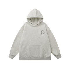 moletom largo de Veludo masculino com capuz