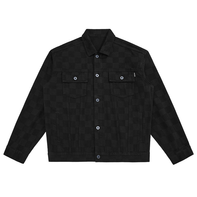 jaqueta jeans listrada high street