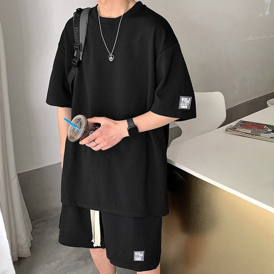 camisa e shorts largo casuais