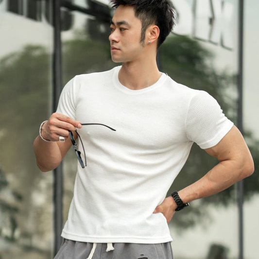 camiseta engrossada fitness masculino