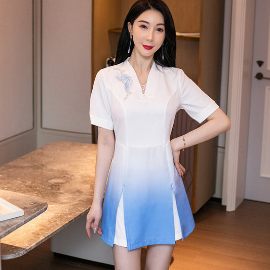 vestido curto estilo japones casual