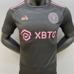 camisa de time de futebol clube Inter de Miami preto estilo tailandes