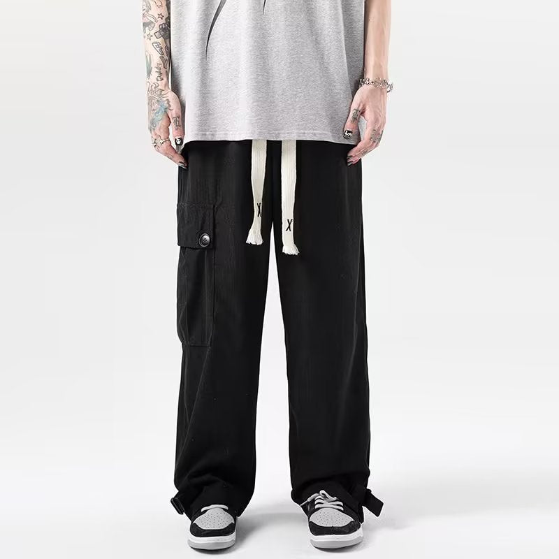 calça fina estilo streetwear