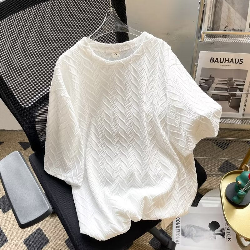 camisa larga masculian estilo waffle