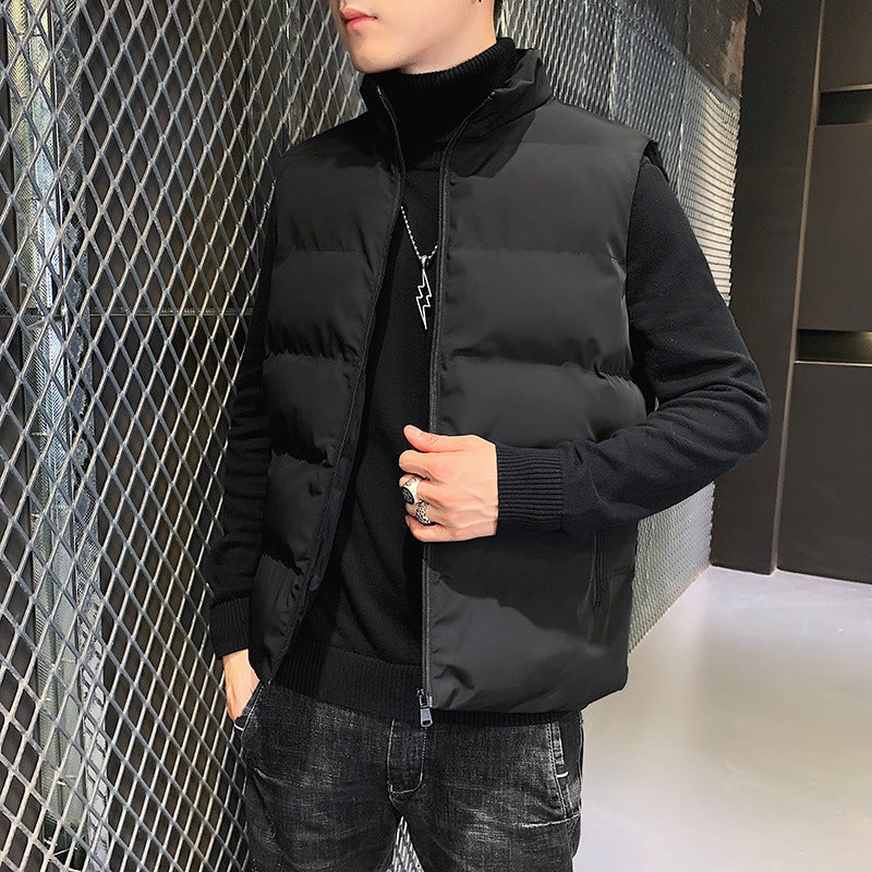 colete de algodão com ziper estilo high street