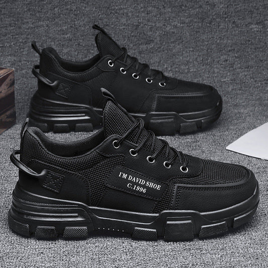 sapatos masculinos ao ar livre antiderrapante leve trabalho resistente ao desgaste preto tendência 2023 esportes casual respirável seguro de trabalho