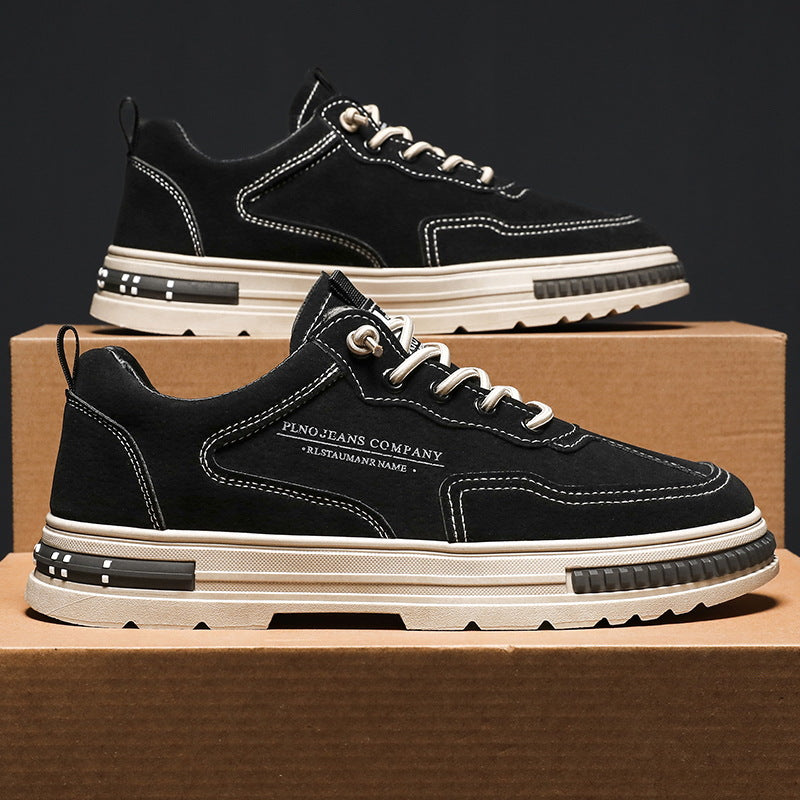 sapato estilo high street casual versátil na moda