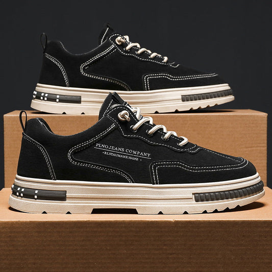 sapato estilo high street casual versátil na moda