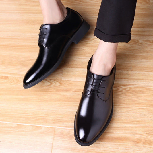 Sapatos de couro masculinos casual estilo homens de negocio