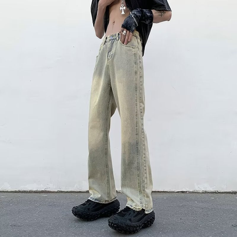 calça jeans masculina estilo streetwear