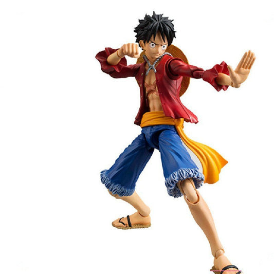 Action Figure do chápeu de palha Luffy anime One piece com movimento