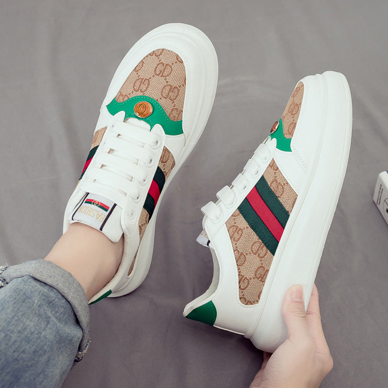 sapato de sola reta casuais versáteis e respiráveis estilo coreano