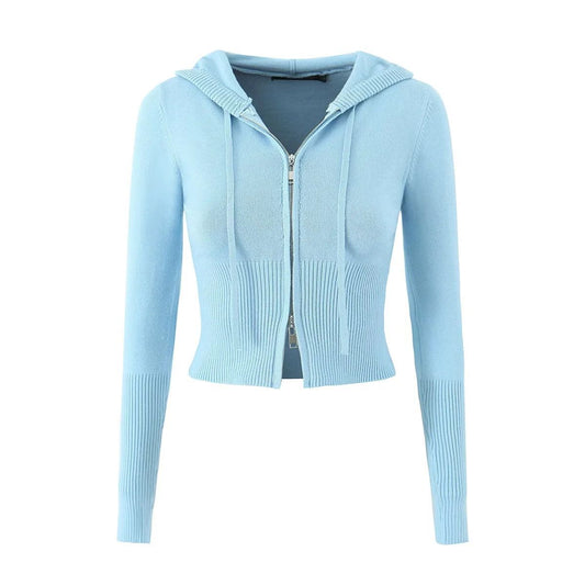 blusa de ziper e calça de algodão estilo streetwear