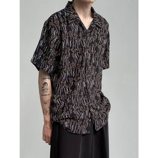 camisa de botão estilo mafioso vintage