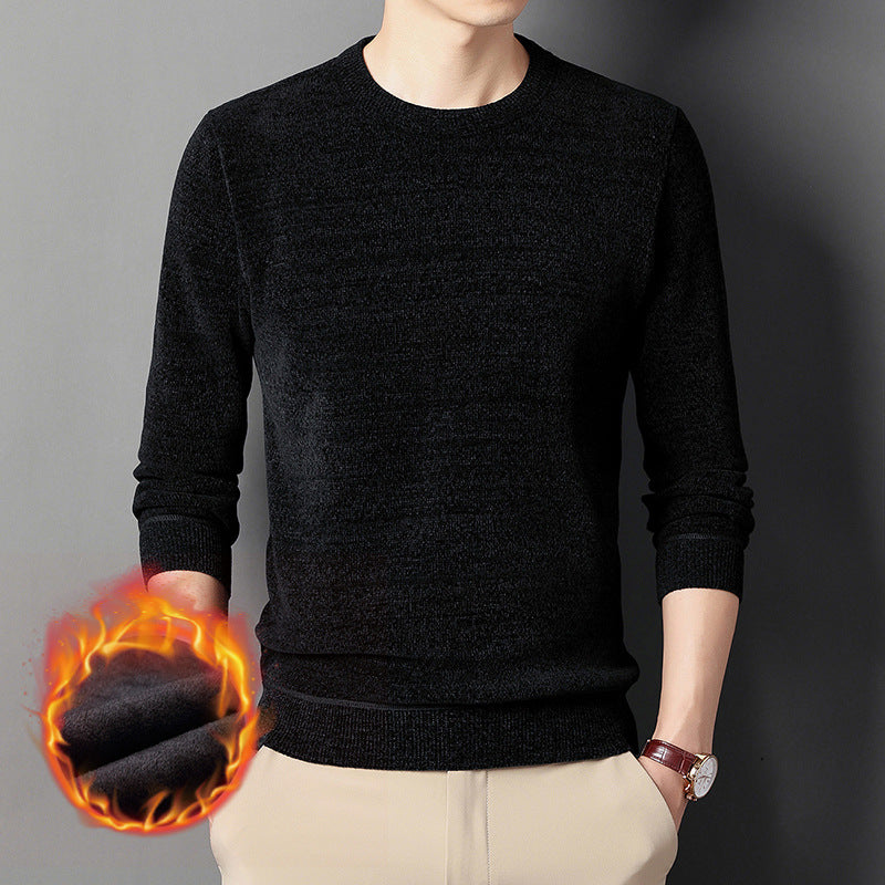 suéter masculino de algodão para o inverno