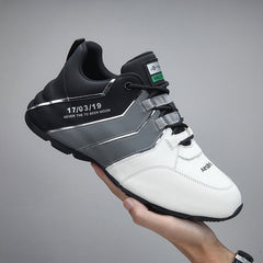 sapato masculino esportivo listrado confortavel