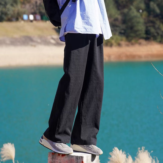 calça larga masculina estilo cityboy
