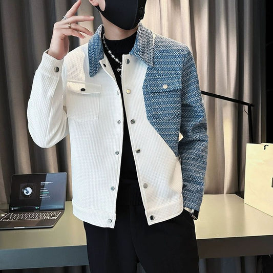 camisa polo casual com botão e gola estilo high street