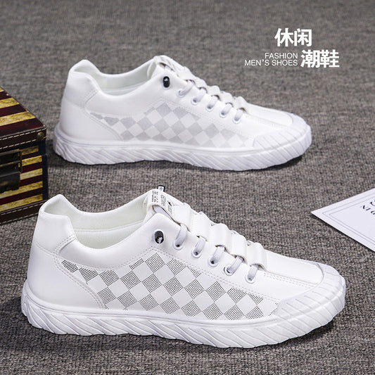 sapatos masculinos casuais preto e branco xadrez