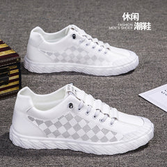 sapatos masculinos casuais preto e branco xadrez