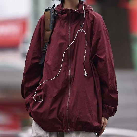 corta vento japonesa jaqueta moletom de proteção solar de secagem rápida respirável para homens e mulheres