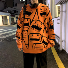 suéter masculino solto casual