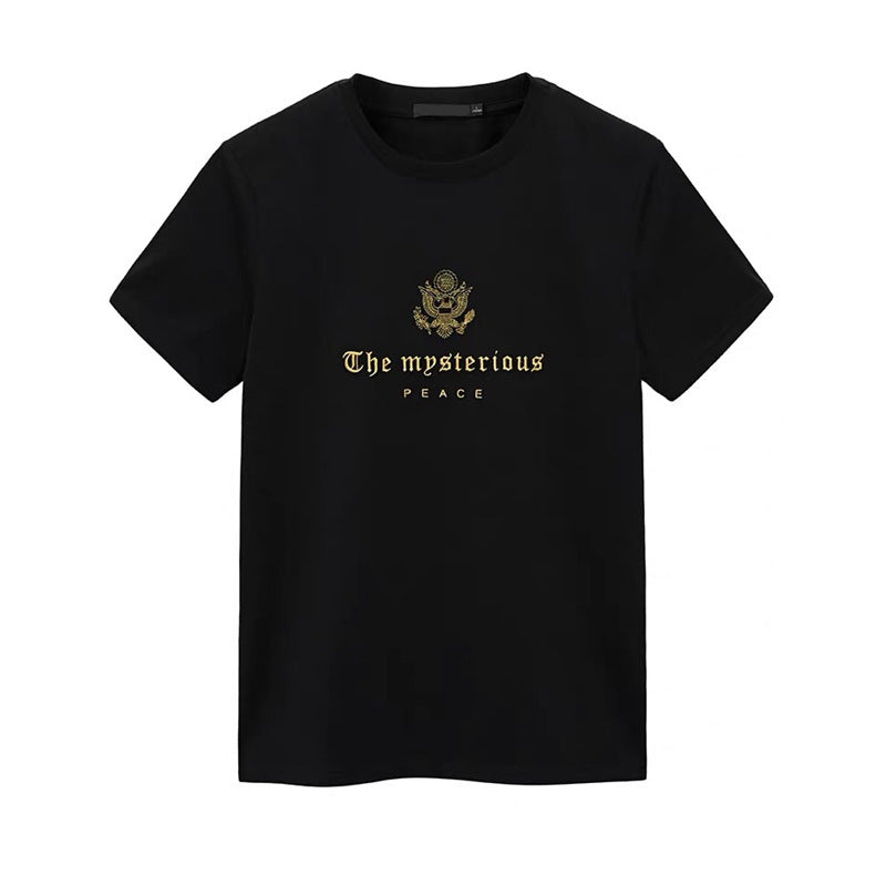 camisa larga masculina com estampa na frente high street