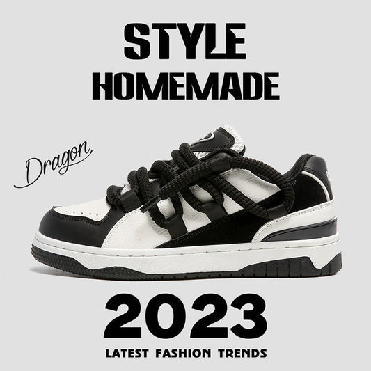 Sapatos masculinos de sola reta estilo high street