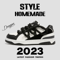 Sapatos masculinos de sola reta estilo high street