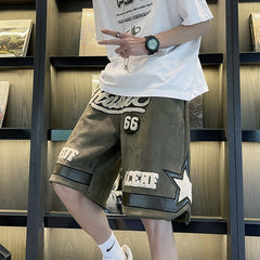 shorts de couro shorts esportivos masculinos verão