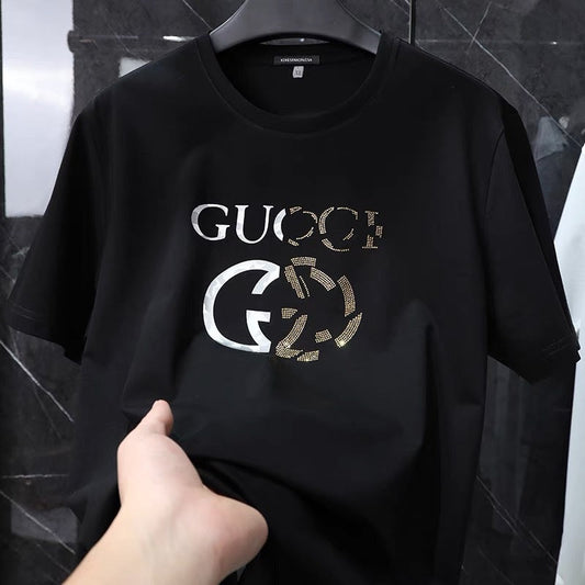 camisa larga masculina da GUCCI estilo streetwear