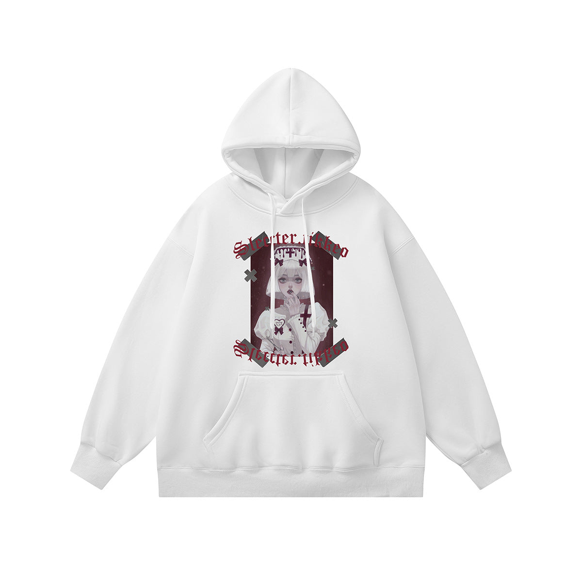 moletom feminino com estampa em desenho estilo high street