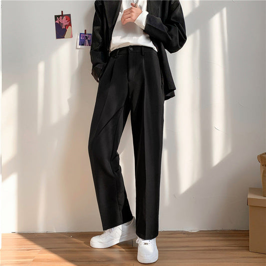 calça reta estilo vintage casual