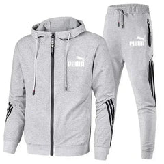 Conjunto de 2 peças de treino masculino, cardigã com zíper, jaqueta, moletom, listra, corrida, fitness, basquete, corrida, outono, novo, moda