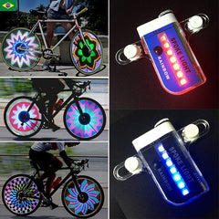 Led com luz raio para bicicleta 14/22 leds