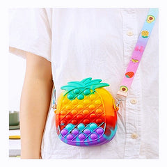 Frutas Bolsa Pop It Brinquedo Anti Stress Premium