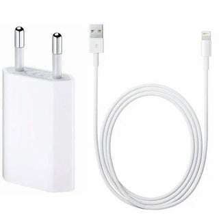 Kit carregador completo IPhone X - Fonte 12W + Cabo Lightning de 1 Metro