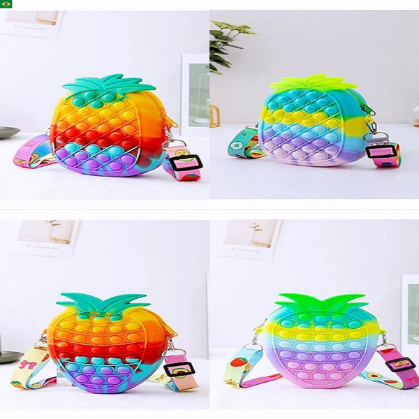 Frutas Bolsa Pop It Brinquedo Anti Stress Premium