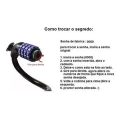 Cadeado para Bicicleta com Senha H1703