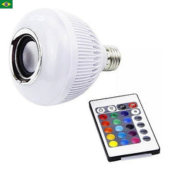 Lampada Led Bluetooth Rgb/music 16 Cores + Controle Remoto