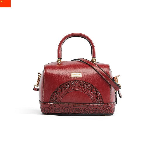 Bolsa feminina de couro bolsa de noiva retrô bolsa leve de luxo padrão artesanal marca bolsa textura couro