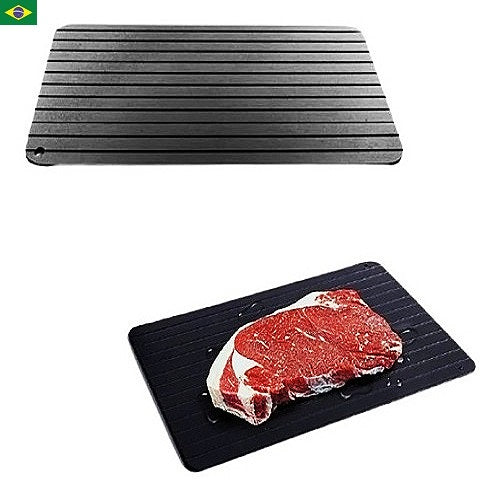 Tabua Cozinha Degelo Descongelar Carne De Metal Rapido