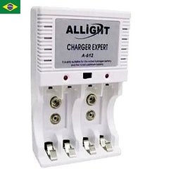 Carregador De Pilha Aa Aaa Bateria 9v Recarregável Bivolt