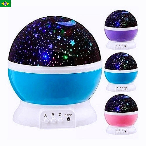 Luminária Projetor Estrela 360º Galaxy Abajur Star Maste