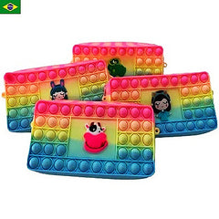 Estojo Bolsa Pop It Brinquedo Anti Stress Premium