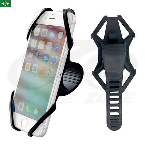 Suporte Universal De Moto Bicicleta Bike P/ Celular Silicone