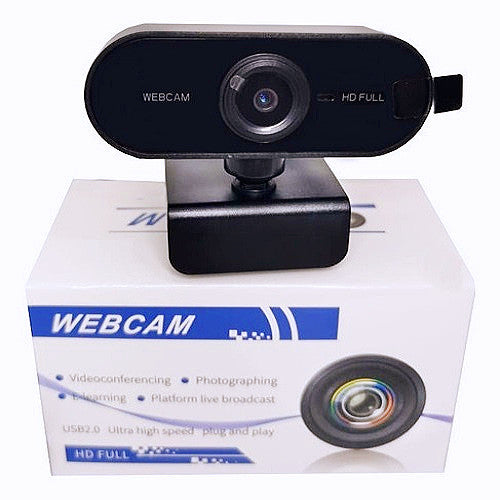 Webcam Full Hd 1080 Usb Mini Câmera De Visão 360º Microfon